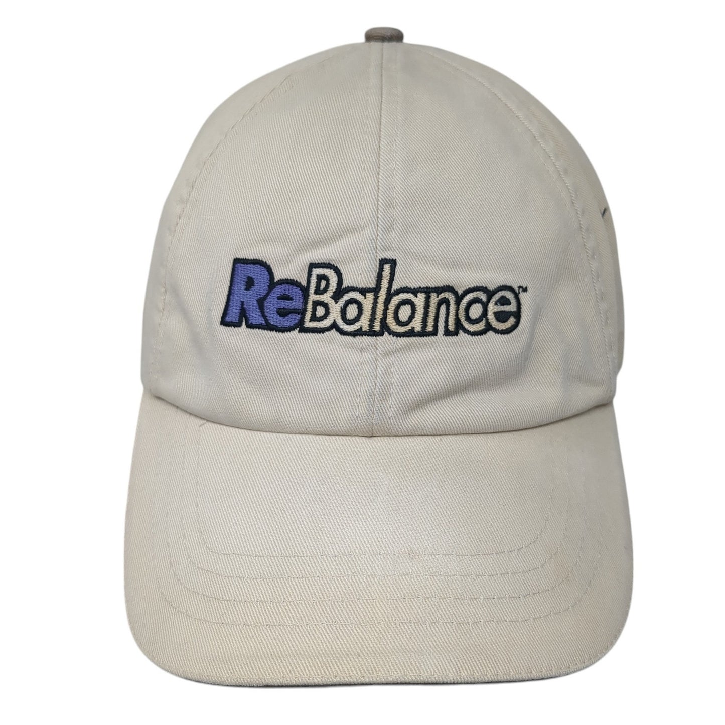 ReBalance Baseball Cap Beige One Size Adjustable Embroidered Vitronic 4 Seasons