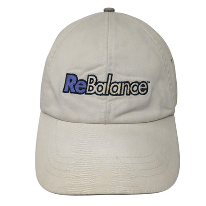 ReBalance Baseball Cap Beige One Size Adjustable Embroidered Vitronic 4 Seasons