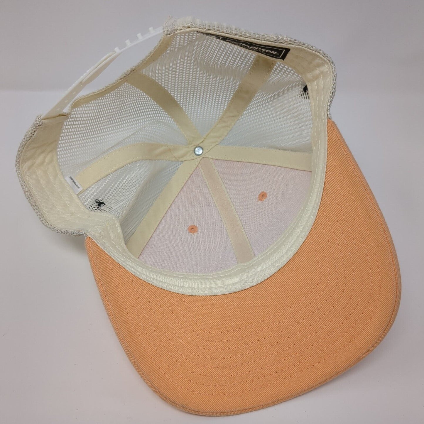 Idaho Snapback Trucker Hat Orange M/L Adjustable Embroidered Mesh Richardson