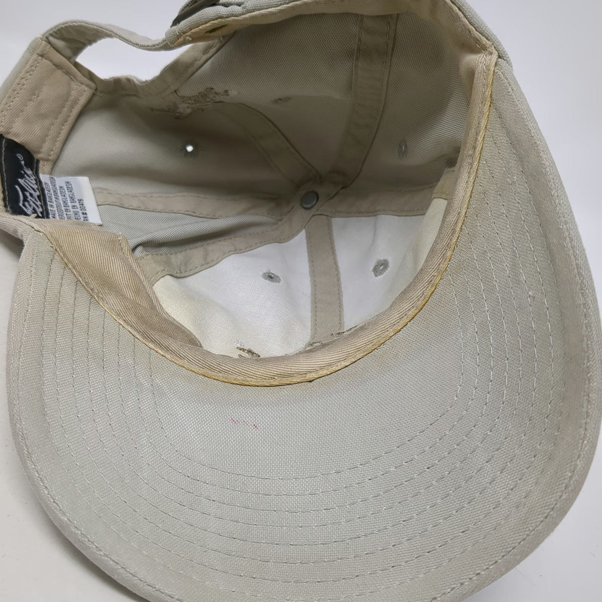Titleist Baseball Cap Beige One Size Embroidered Logo Adjustable Slideback Hat