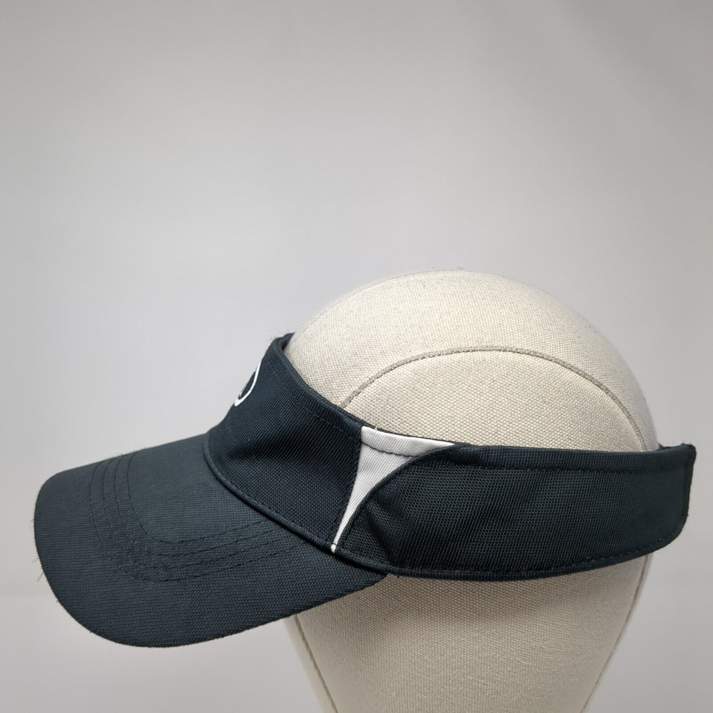 Letter H Golf Sun Visor Hat Black One Size Adjustable Lightweight Sport-Tek