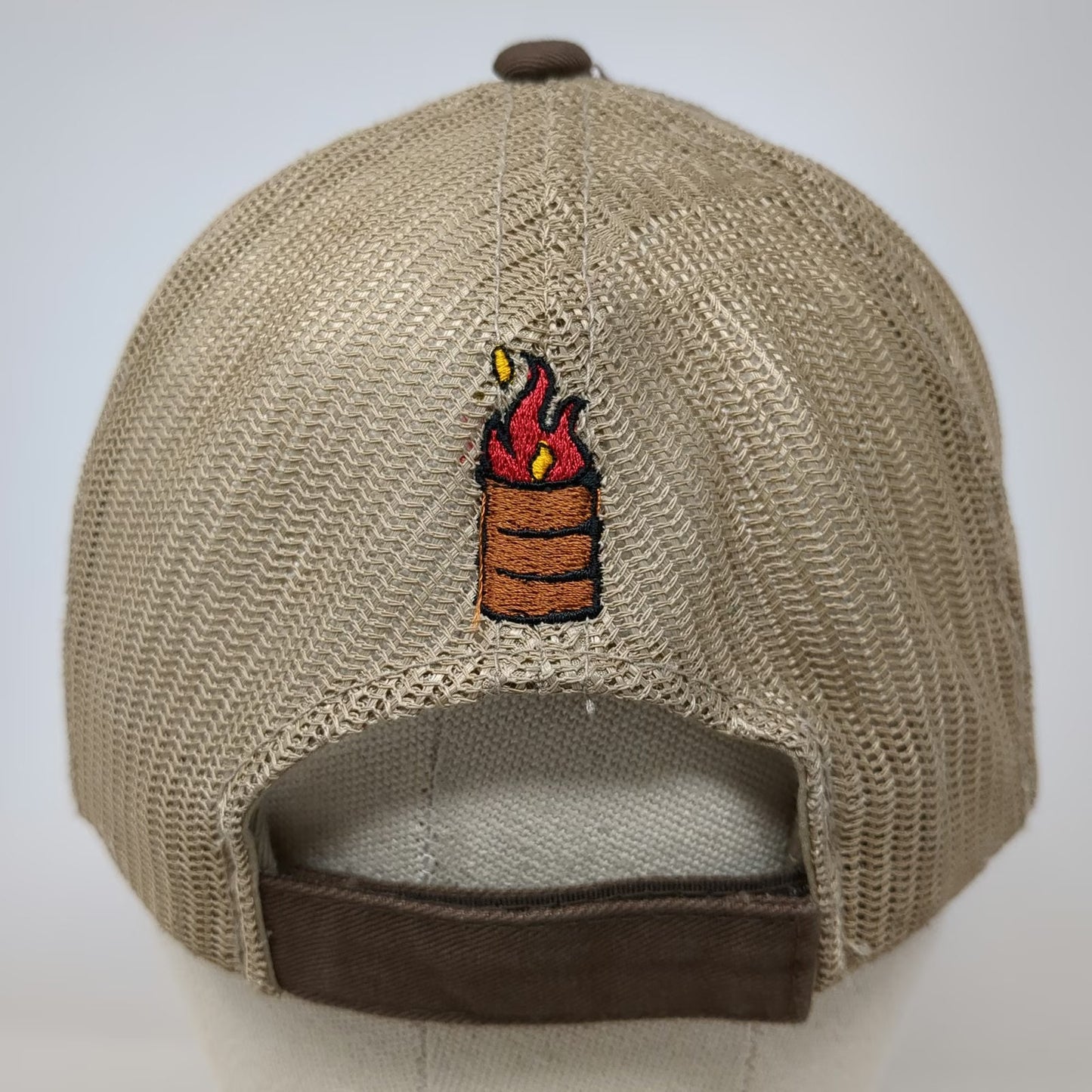 Outdoor Cap Bumdrums Baseball Cap Brown One Size Mesh Back Strapback Hat Flame
