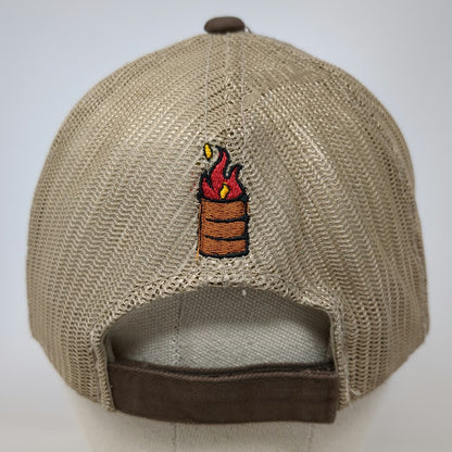 Outdoor Cap Bumdrums Baseball Cap Brown One Size Mesh Back Strapback Hat Flame
