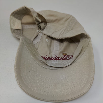 Budweiser Slideback Hat Tan One Size Adjustable Embroidered Vented Holes
