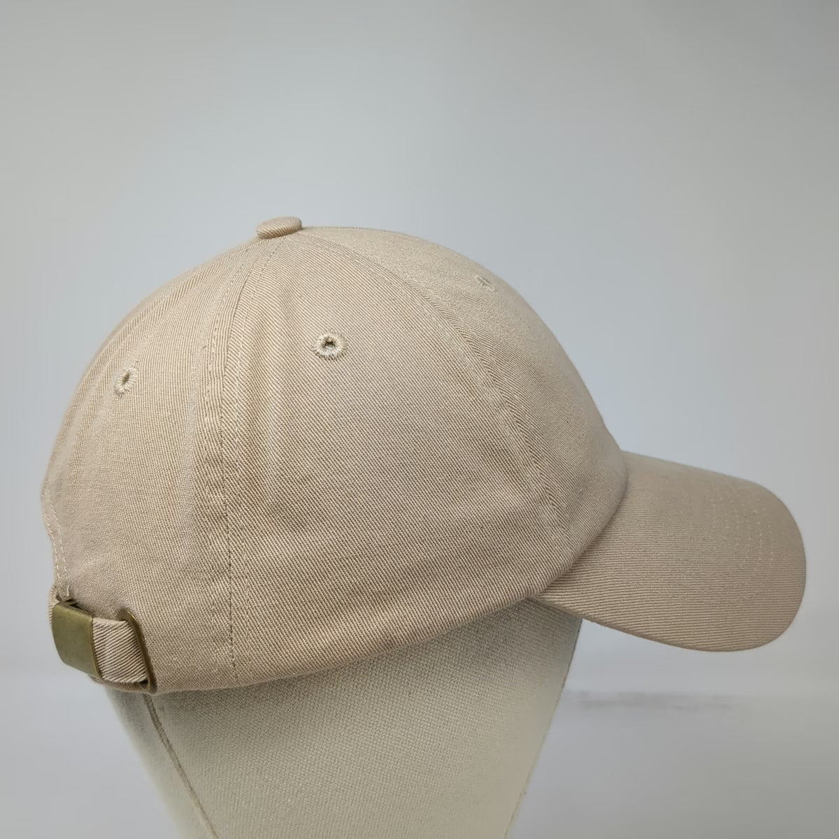 Disney Parks Baseball Cap Beige One Size Mickey Mouse Embroidered Cotton Hat