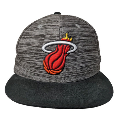 New Era Men's Snapback Hat Multicolor OSFM Miami Heat Hardwood Classics Logo