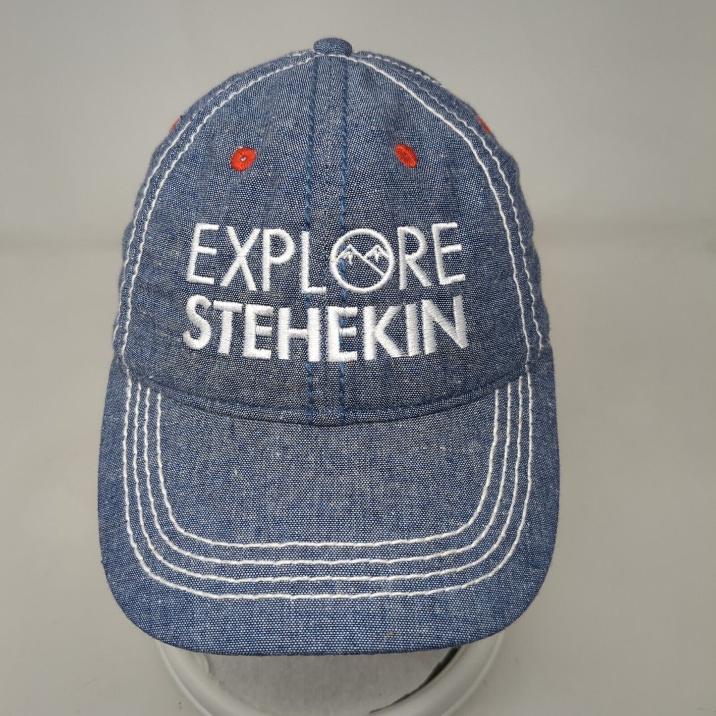 Explore Stehekin Snapback Hat Blue One Size Adjustable Embroidered ACE