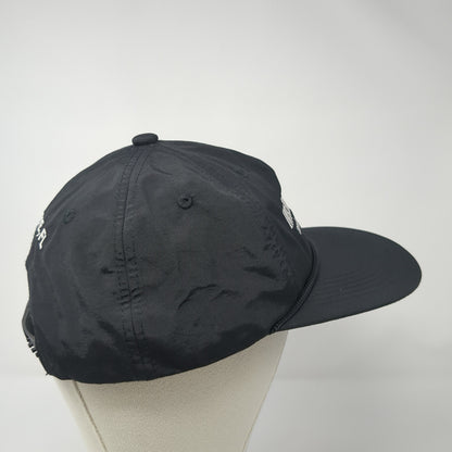 Intermezzo Coffee & Cocktails Snapback Hat Black One Size Adjustable Embroidered