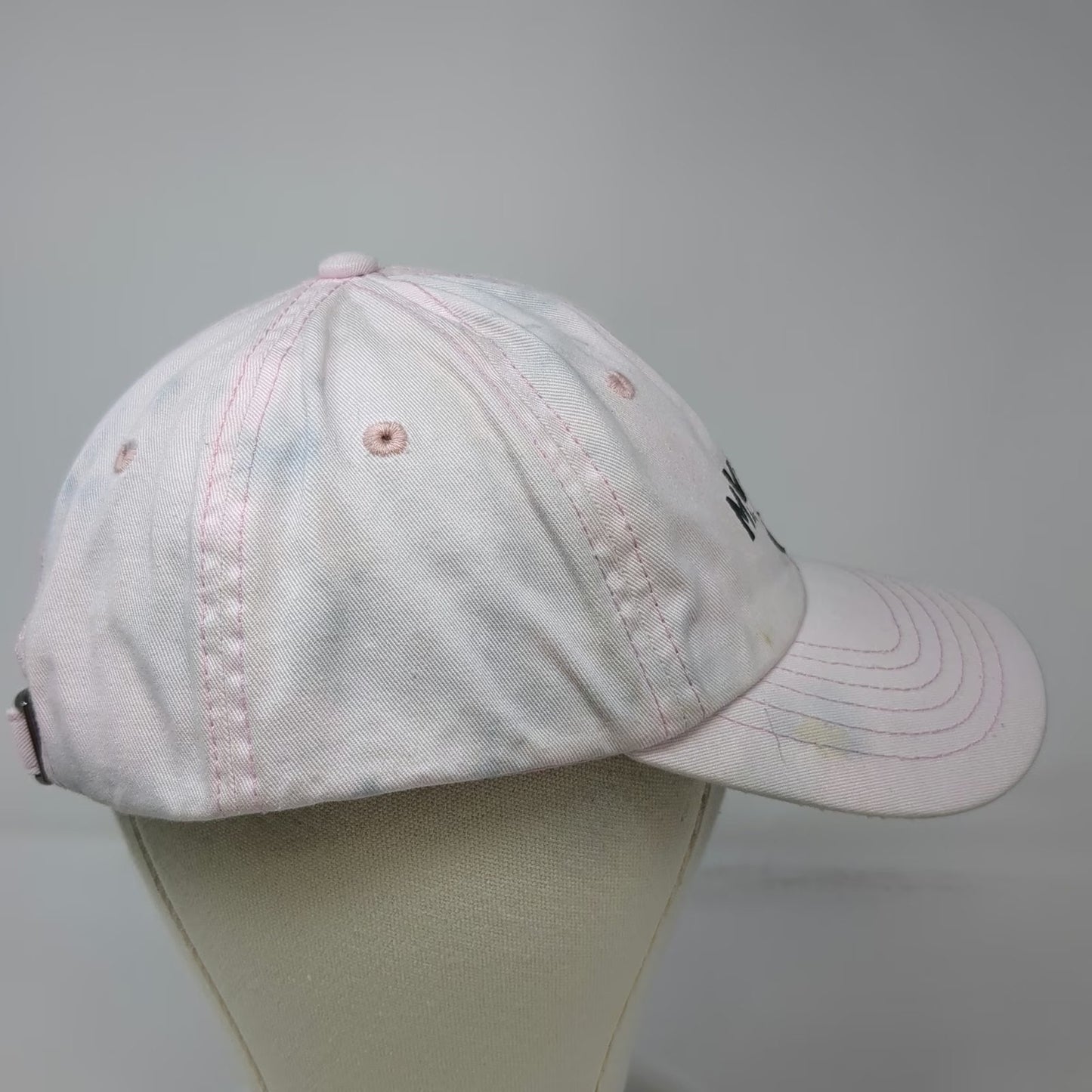 DALIX Manomet Whale Baseball Cap Pink One Size Cotton Slideback Coastal Hat