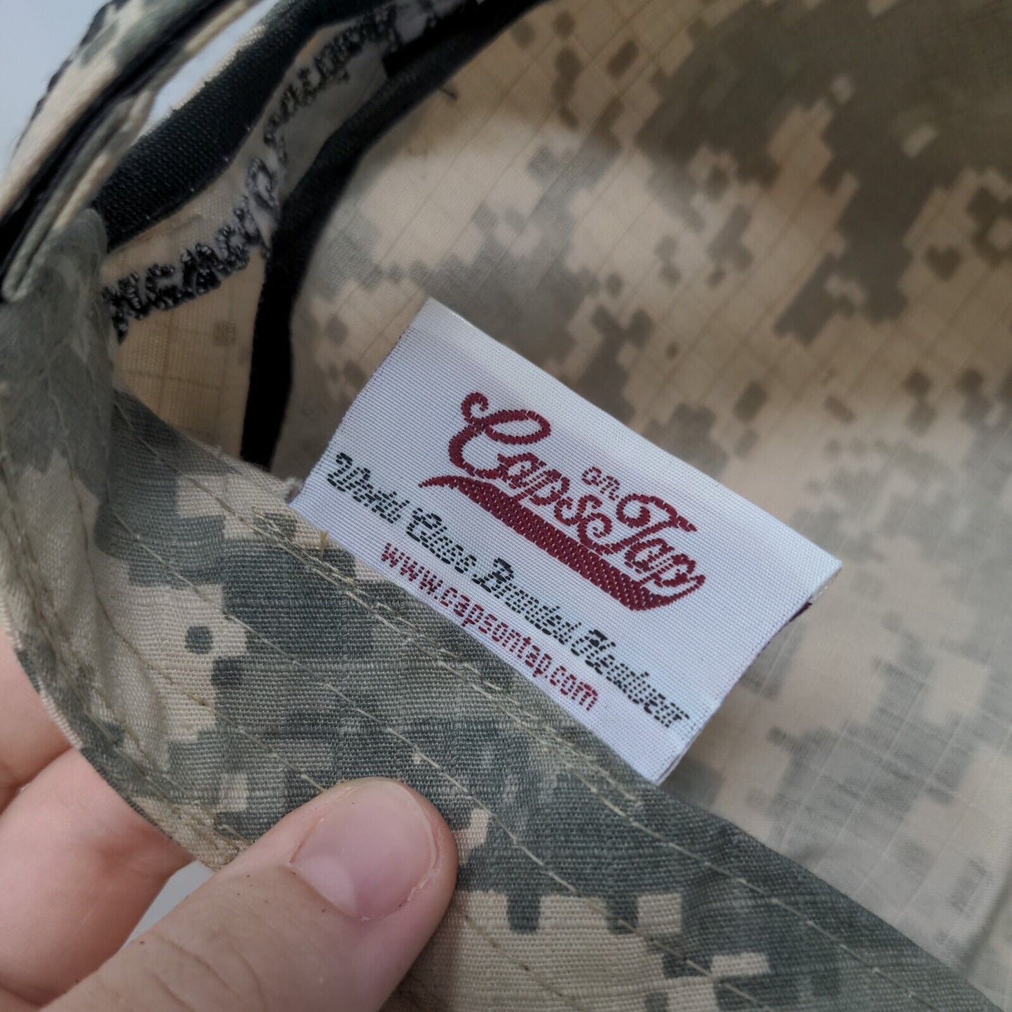 Smuttynose Brewing Company Cadet Army Cap Camouflage OS Embroidered Caps on Tap