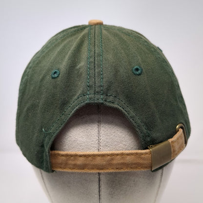 Mack Trucks Baseball Cap Green Beige One Size Bulldog Logo Patch Slideback Hat