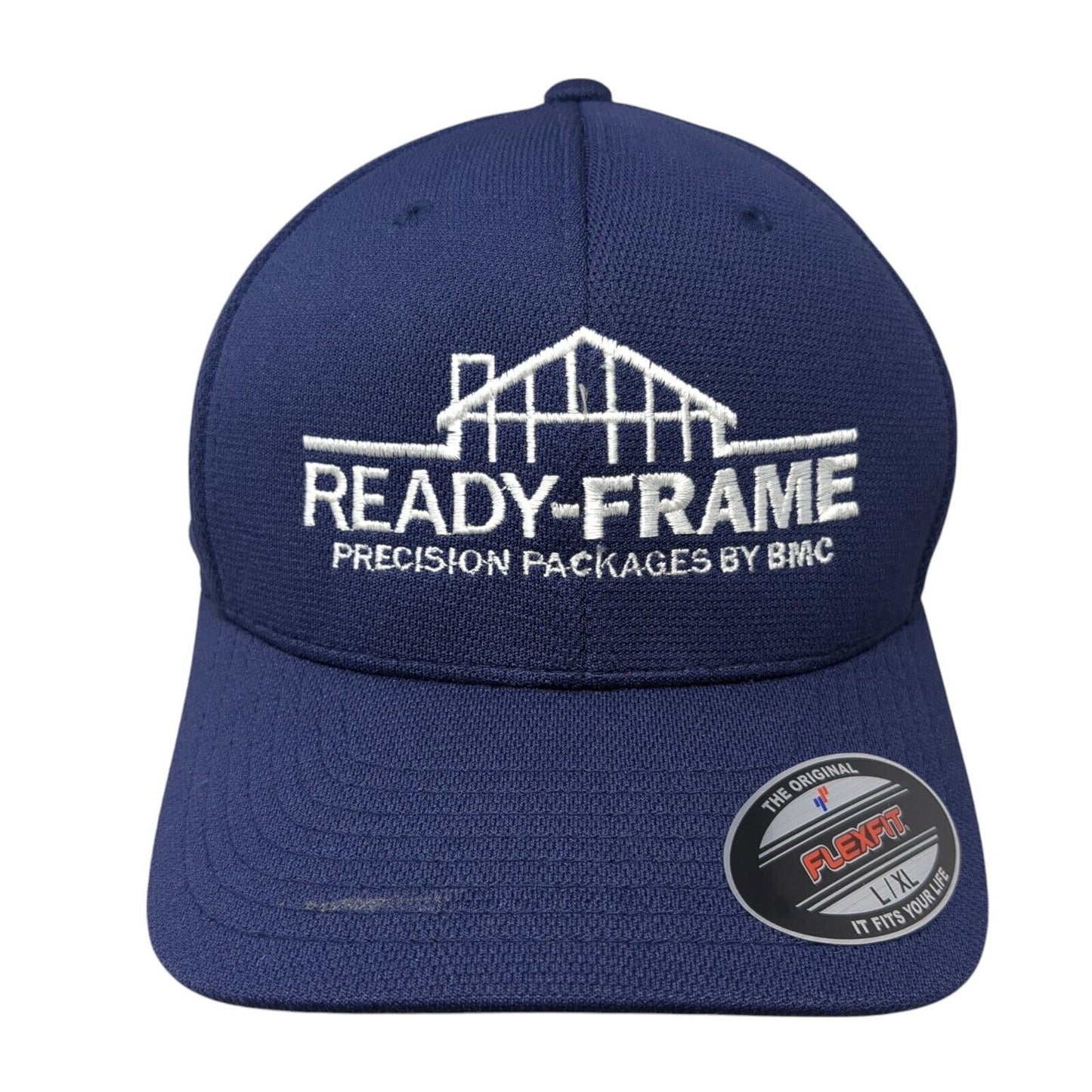 Ready-Frame Precision Packages by BMC Fitted Hat Blue L/XL Flexfit Sport-Tek