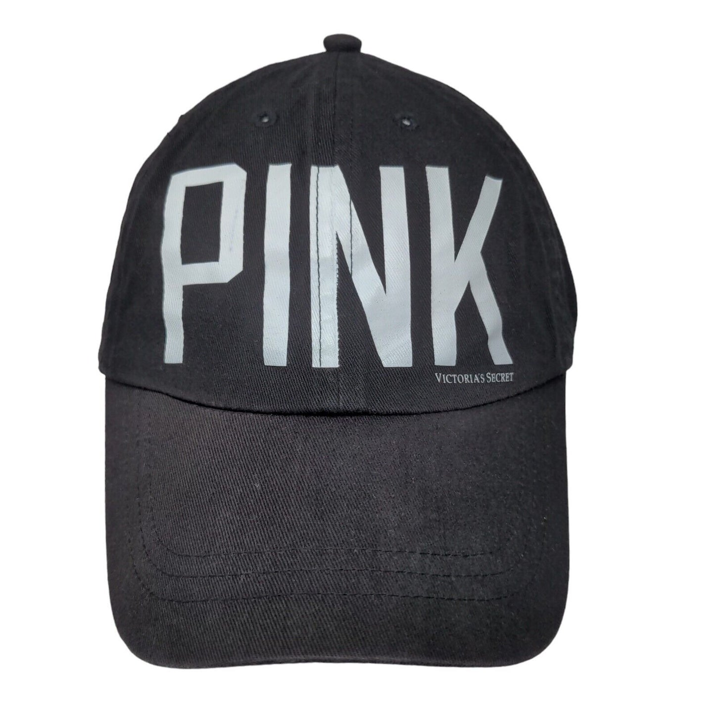 PINK Victoria's Secret Women's Slideback Hat Black Size OS Graphic Logo