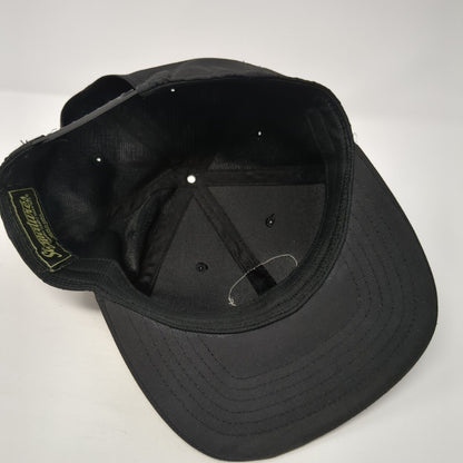 Crossed Golf Clubs Snapback Hat Black One Size Adjustable 6 Panel Signatures