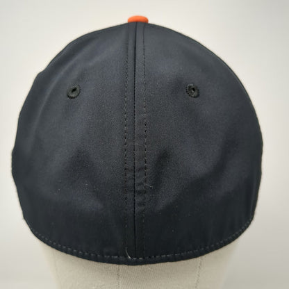 The Game Baseball Cap White Black Orange M Simons Painting Logo Stretch Fit Hat