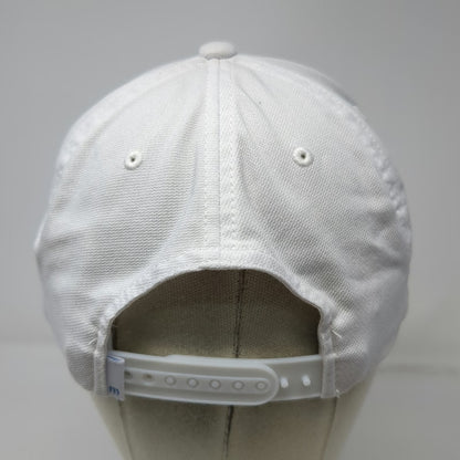 TravisMathew Snapback Hat White One Size Golf Logo Patch Adjustable Structured