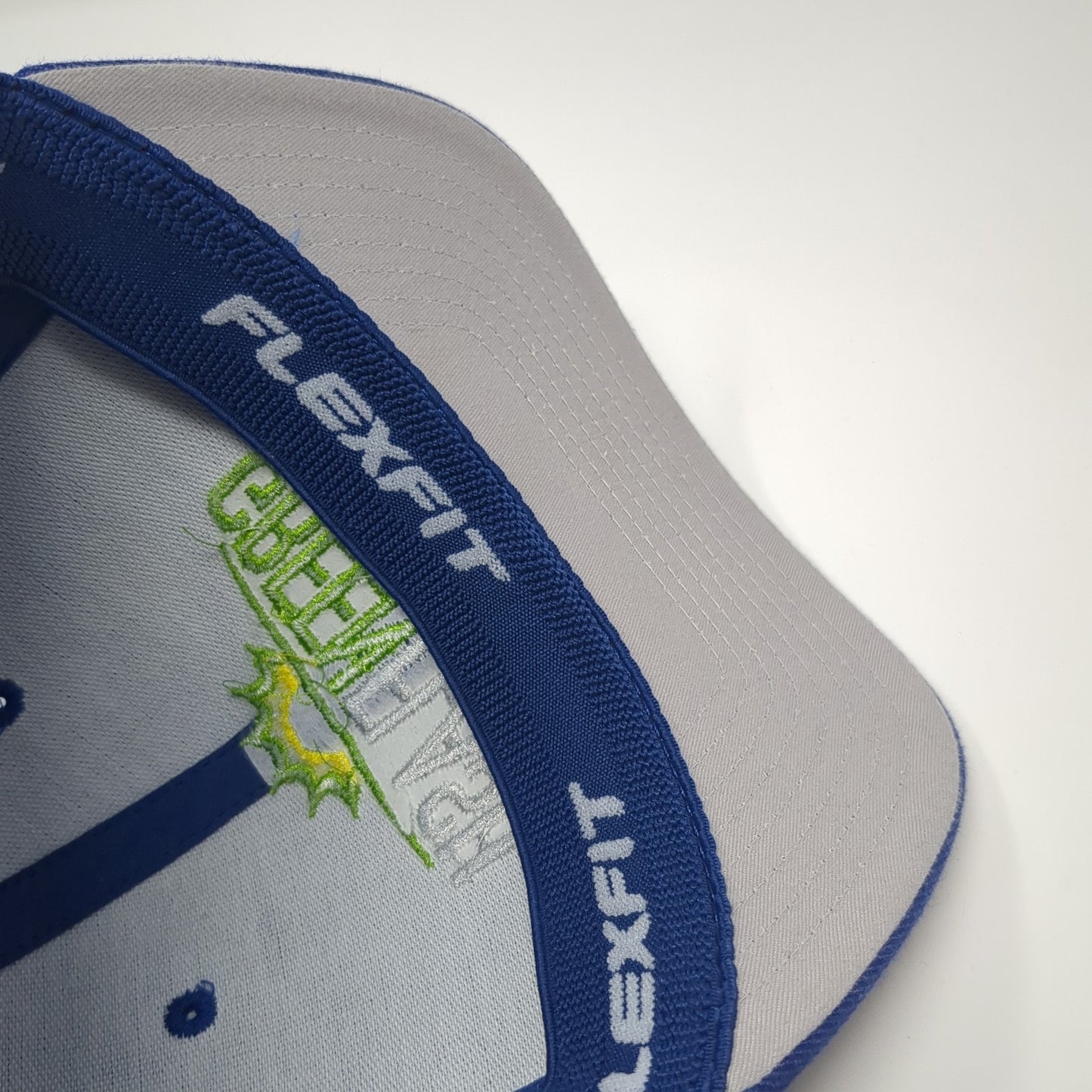 Green Flash Pest Control Airsman Baseball Cap Blue Medium Flexfit Port Authority