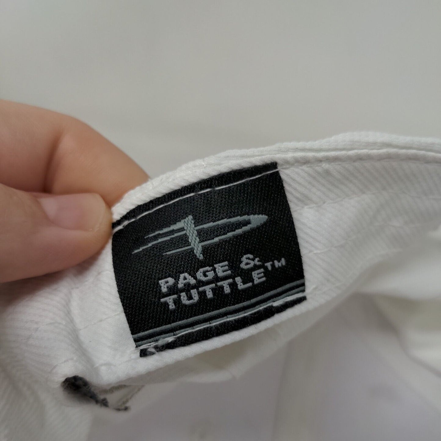 MCC Strapback Hat White OSFA Embroidered Page & Tuttle W/Tags