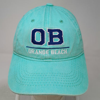 Riverbed Threads Baseball Cap Blue One Size Orange Beach OB Strapback Hat Cotton