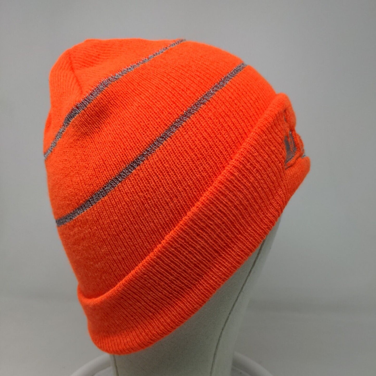 Obermeyer Agri Group Men's Knit Beanie Hat Cap Orange Embroidered Logo Acrylic