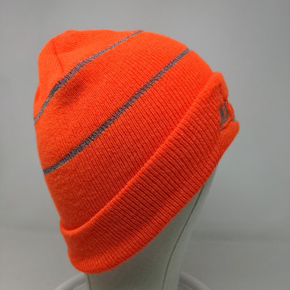 Obermeyer Agri Group Men's Knit Beanie Hat Cap Orange Embroidered Logo Acrylic