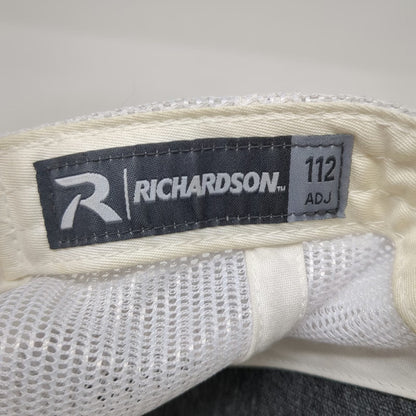 Richardson Trucker Hat Gray One Size Blue Ribbon Mesh Back Snapback Embroidered