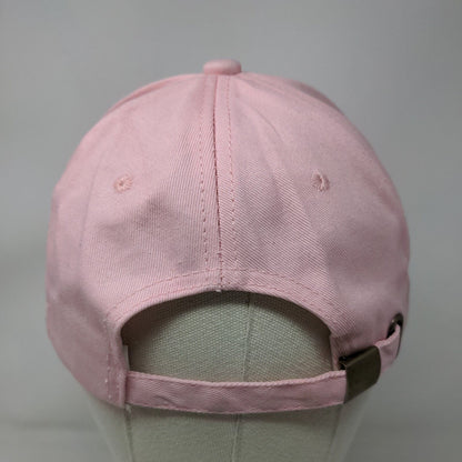Reclusive Slideback Hat Pink Size M Embroidered Spell Out 100% Cotton