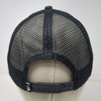 The North Face Trucker Hat Black One Size Snapback Mesh Heart Tooth Dental Logo