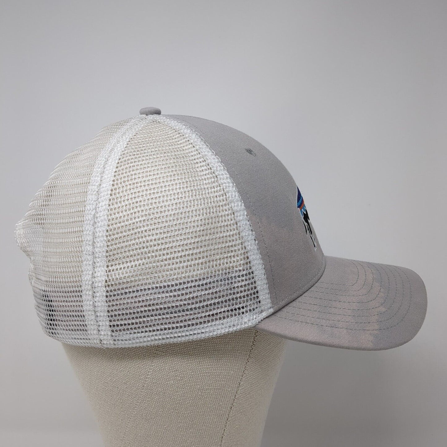 Buffalo Snapback Trucker Hat Gray One Size Adjustable Mesh Back Patagonia