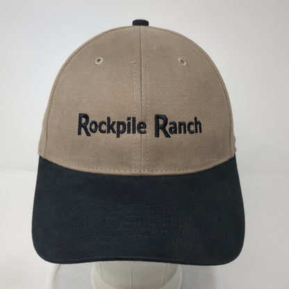 Rockpile Ranch Strapback Baseball Cap Brown One Size Adjustable Richardson
