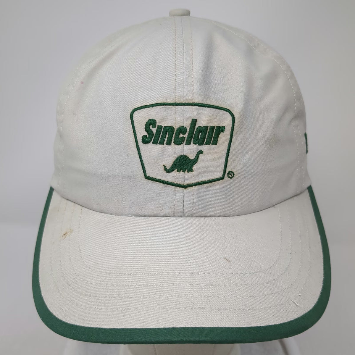Richardson Baseball Cap Beige One Size Sinclair D&B Oil Green Logo Polyester Hat