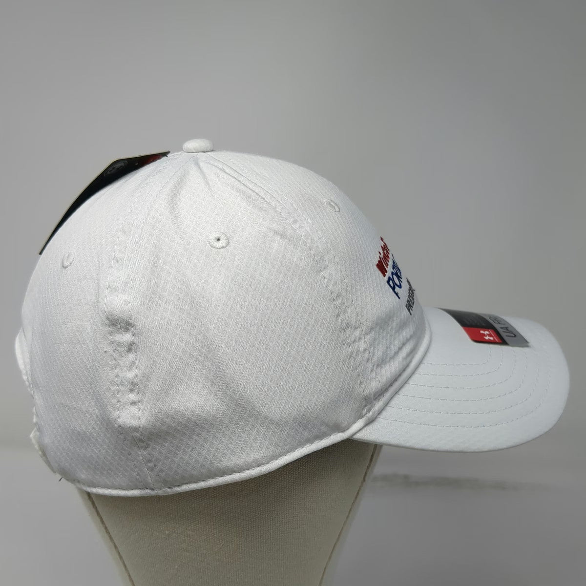 Under Armour Baseball Cap White One Size Strapback Portland Open WinCo Golf Hat