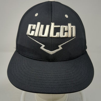 Richardson Baseball Cap Black XL Fitted Pulse Embroidered Clutch Logo Sports Hat