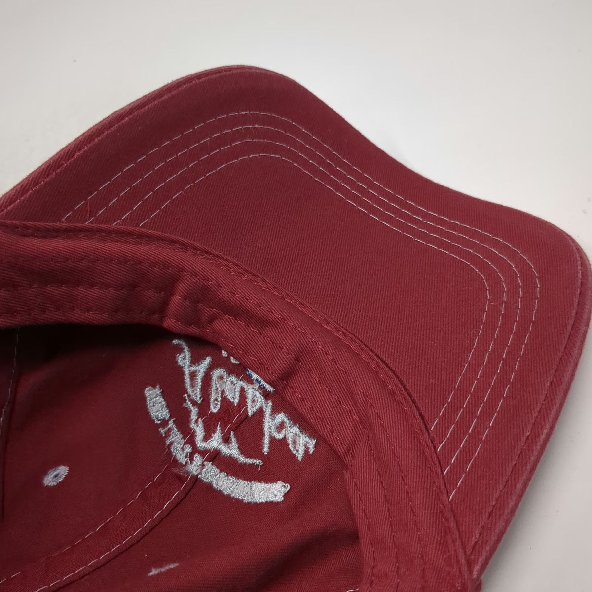 Prairie Mountain Baseball Cap Red One Size Alaska Last Frontier Slideback Hat