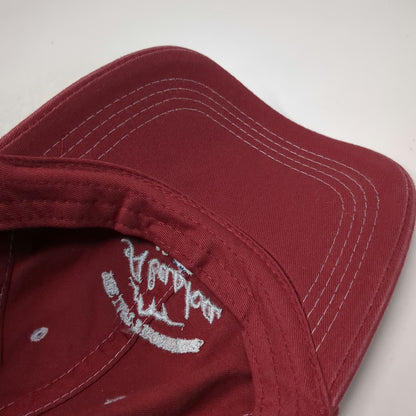 Prairie Mountain Baseball Cap Red One Size Alaska Last Frontier Slideback Hat