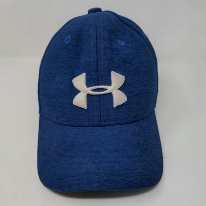 Under Armour Boy's Fitted Hat Blue Size S/M Embroidered Logo