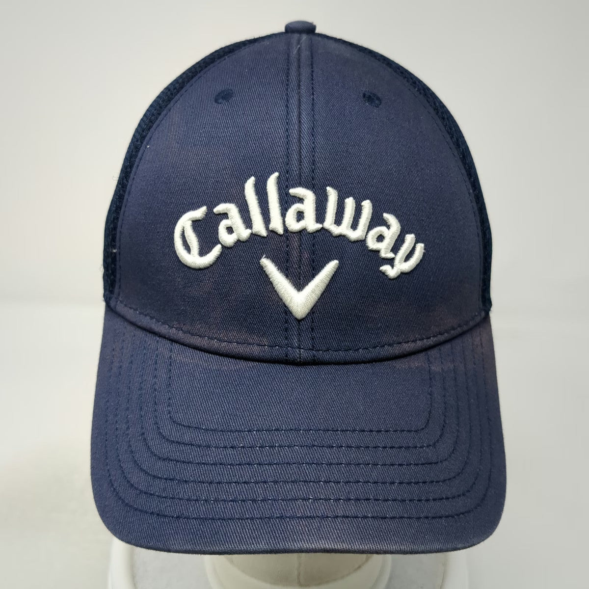 Callaway Baseball Cap Blue One Size Mesh Back Golf Hat Adjustable Chevron Logo