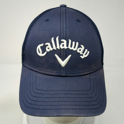 Callaway Baseball Cap Blue One Size Mesh Back Golf Hat Adjustable Chevron Logo