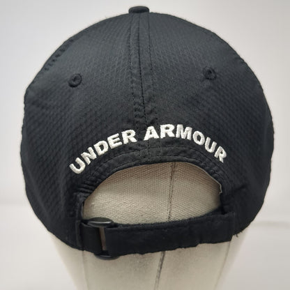 Under Armour Baseball Cap Black One Size Heatgear Slideback Logo Athletic Hat