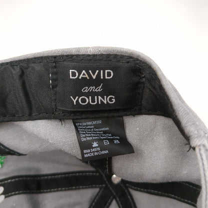 Hello Pumpkin Slideback Hat Gray One Size Adjustable Embroidered David And Young