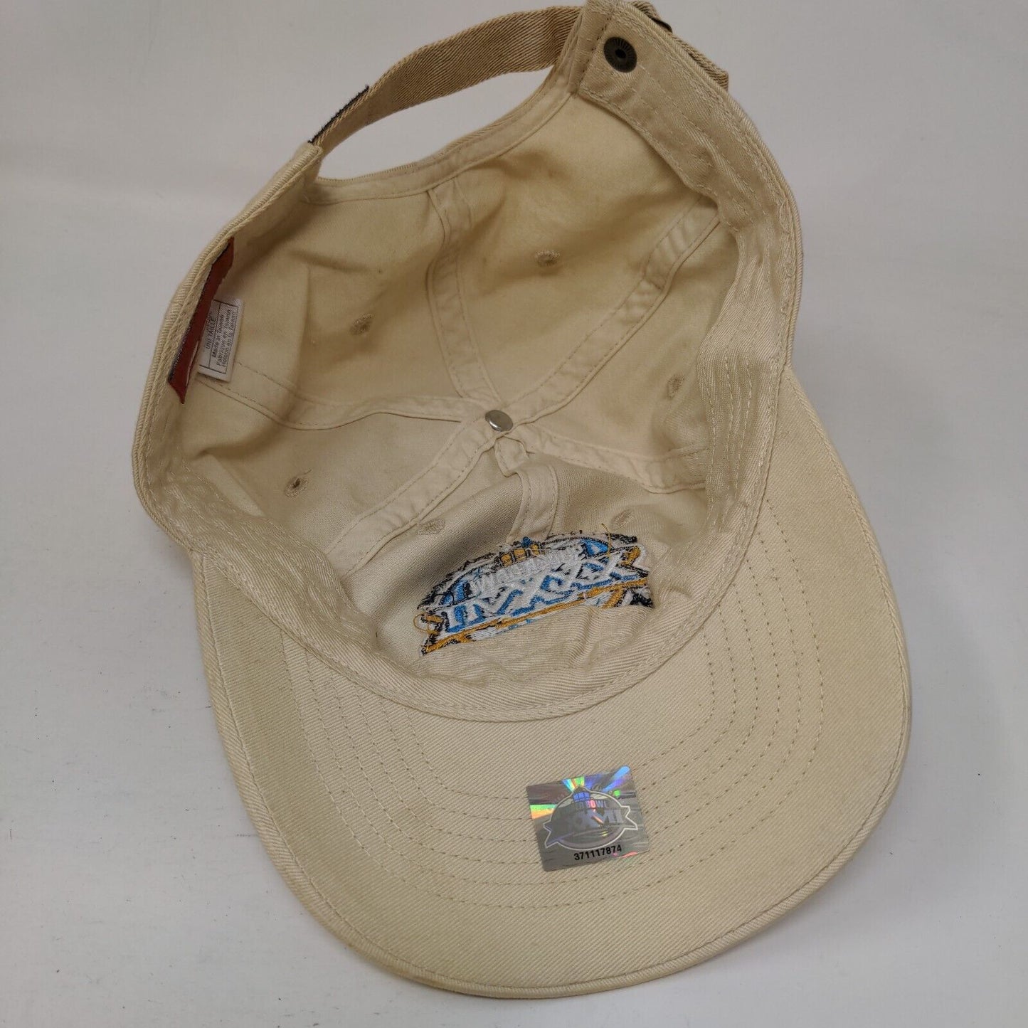 San Diego California Super Bowl XXXVII Slideback Hat Tan OSFA Reebok