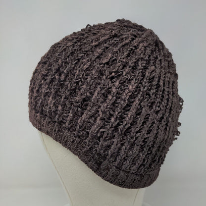 Charter Club Women's Knit Beanie Hat Brown Rayon Acrylic Blend