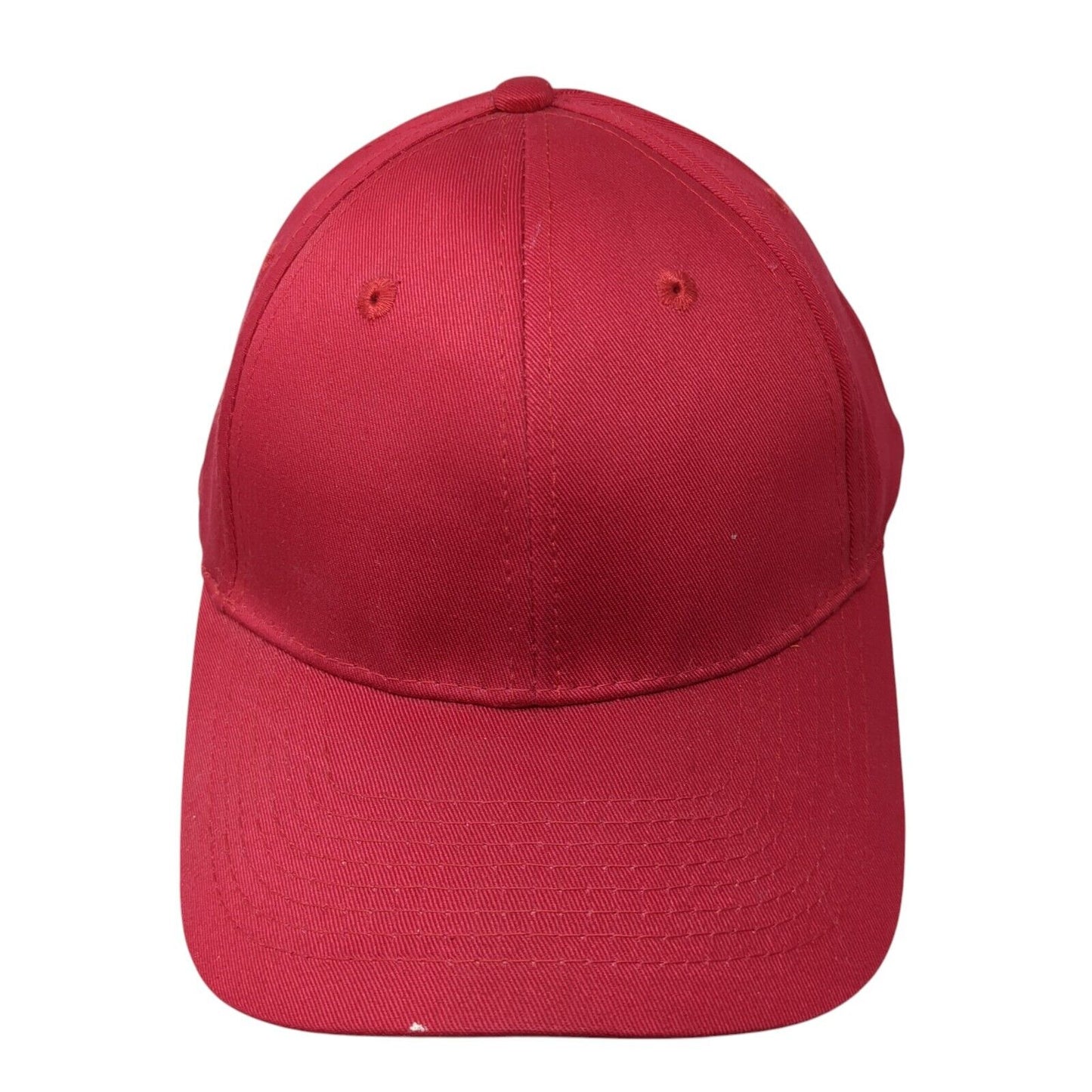 Port & Company Strapback Hat Red One Size Adjustable 6 Panel Blank