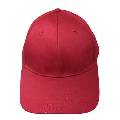 Port & Company Strapback Hat Red One Size Adjustable 6 Panel Blank