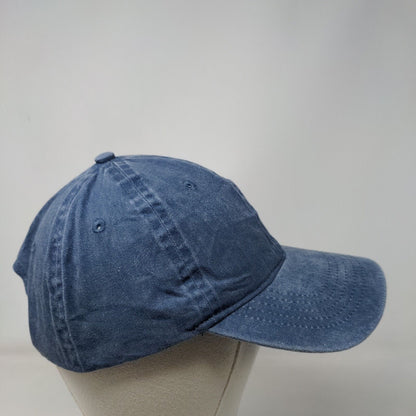 Infinity Strapback Hat Blue OSFM Adjustable Solid 6 Panel Blank