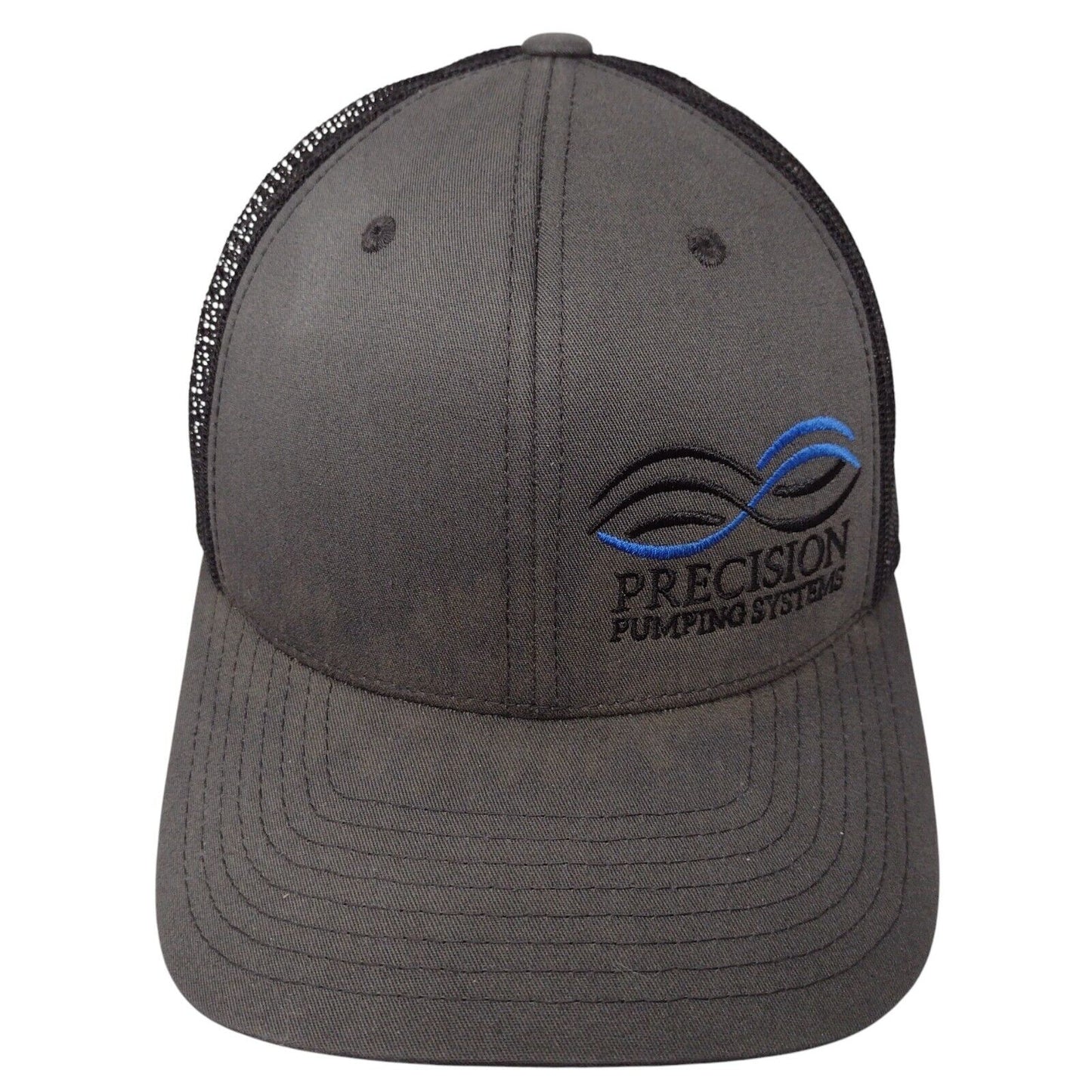 Precision Pumping Systems Snapback Trucker Gray OSFA Mesh Back Classics Yupoong