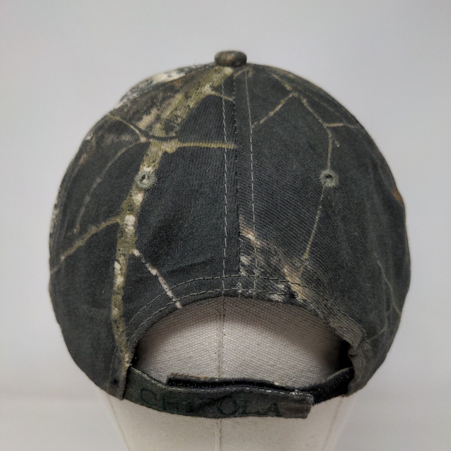 Capitol Hardware Strapback Hat Camo One Size Mossy Oak Embroidered