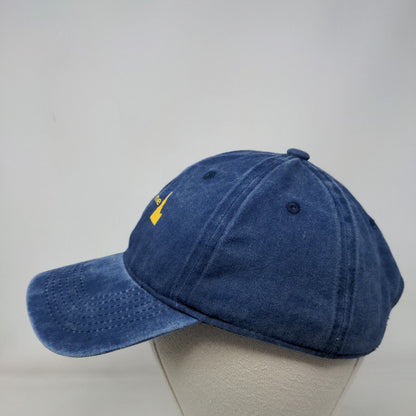 Yellow Pine Slideback Hat Blue One Size Adjustable 6 Panel Vent Holes