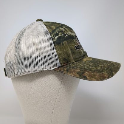 Mossy Oak Baseball Cap Green One Size Camo Mesh Back Strapback Embroidered Hat