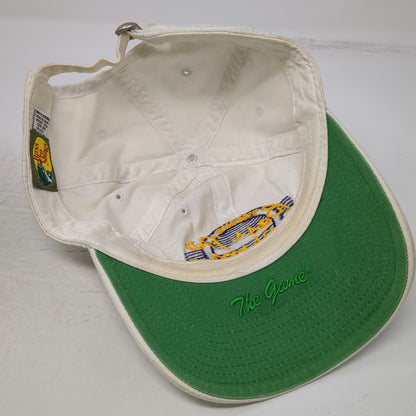 Bass Pro Shops Baseball Cap White One Size Fishing Cotton Green Underbrim Hat